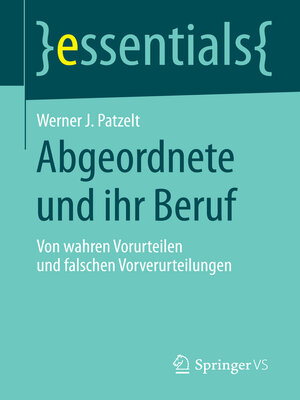 cover image of Abgeordnete und ihr Beruf
